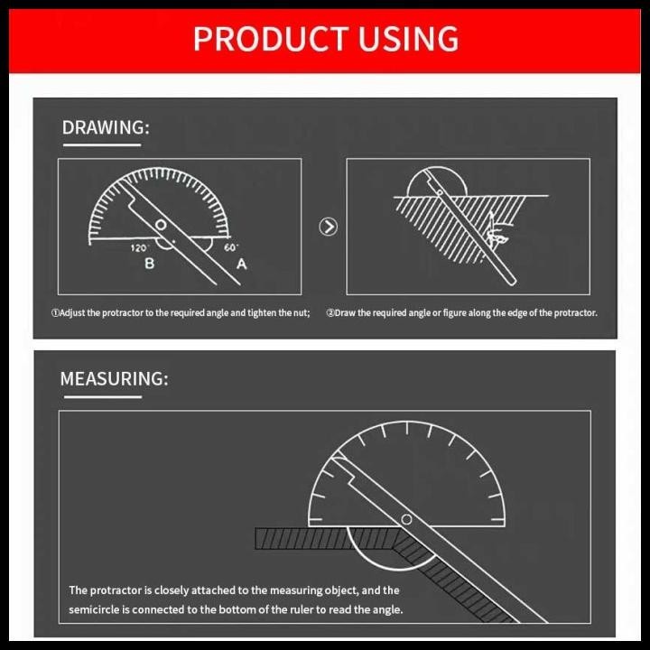 

DISKON BUSUR 180 DERAJAT PENGGARIS COMBI STAINLESS PROTACTOR ALAT UKUR SUDUT !!!!!!
