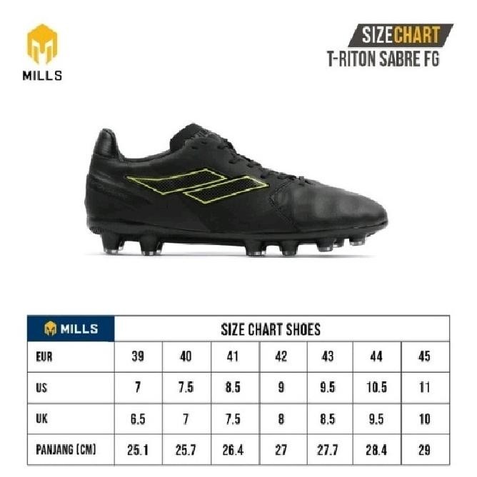 MILLS SEPATU TRITON SABRE IN Futsal & FG Sepak Bola Mills Original