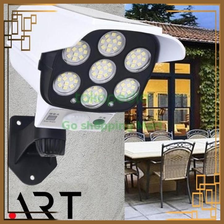 [GSM] (COD) GSM Lampu Solar Cell Sensor Gerak Camera CCTV Tiruan /Lampu Led
