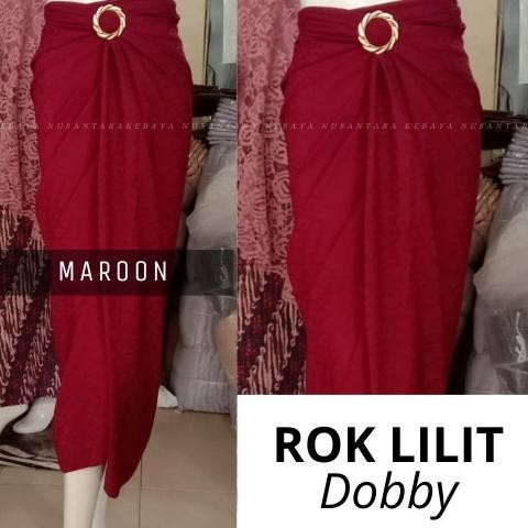 Rok Lilit Kain Serut Dobby Bawahan Kebaya Modern Sage Green & Lainnya