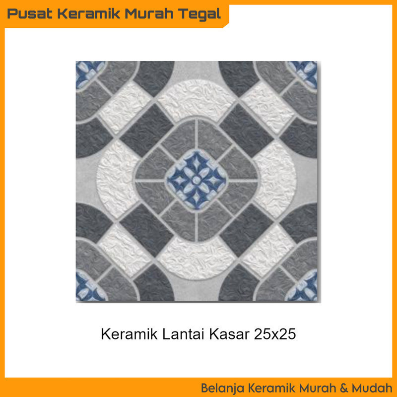 Keramik Lantai Kamar Mandi Kasar 25x25 Jersey Grey (Tegal Brebes Pemalang Slawi)