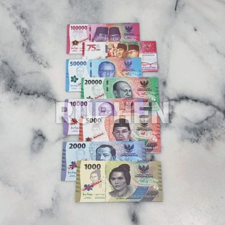 LKJ Uang Mainan Duit Monopoli Rupiah Model 2022 Cetakan Bagus TERLARIS