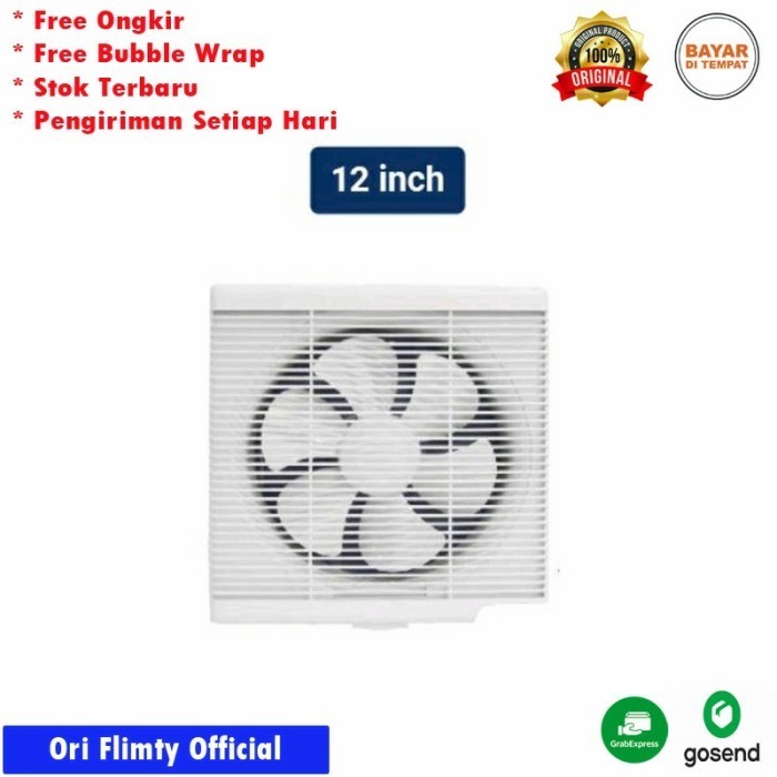Kipas Angin Hexos Dinding Exhaust Fan Sekai 12 Inch