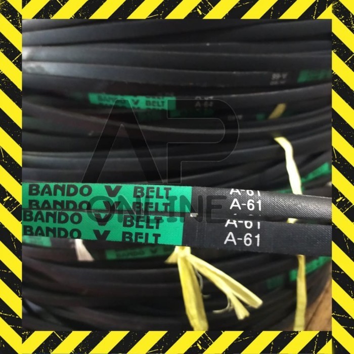 ORIGINAL BANDO VANBELT FANBELT V BELT A 61 A61 A-61 KUALITAS TERBAIK