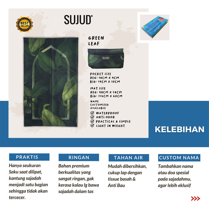 Sajadah Travel Simple Tipis Sejadah Portable Ringan Kecil Big Size