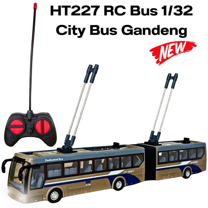 HT227 RC Bus Gandeng 1/32 / Bus Kota / Mainan RC Bus