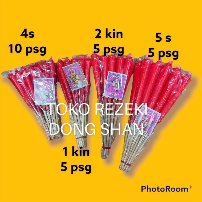 ] Lilin merah kaki hock brand