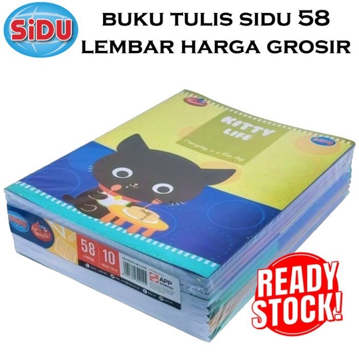 

Buku Tulis Sinar Dunia SiDU 58 Lembar (per pak isi 10 buku)