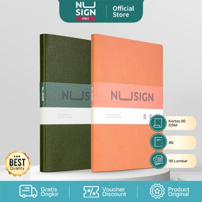 

Nusign Buku Catatan Sampul Kulit / Planner / Leather Cover A5 NS262