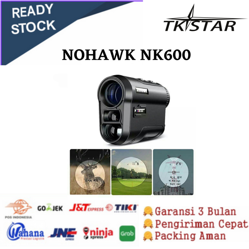 Nohawk Nk600 Laser Range Finder Alat Ukur Jarak Rangefinder Teleskop Laser Teropong