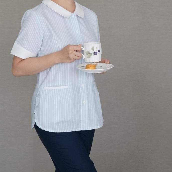 Seragam Suster Fitform/ Baby Sitter / Pekerja - Pinstripes Vintage