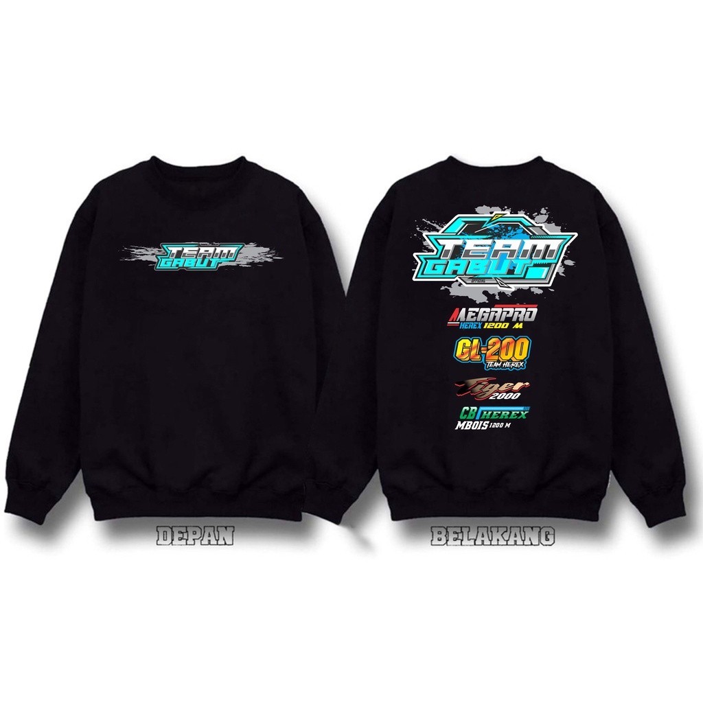 [NMDS COMPANY] PREMIUM CREWNECK JAKET SWEATER RACING TEAM GABUT HEREX HONDA GL CB MEGAPRO TIGER BIG