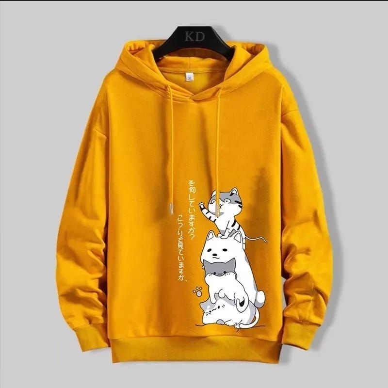[NMDS COMPANY] PREMIUM CREWNECK Sweater Hoodie Pria Wanita Sablon Kucing Jepang