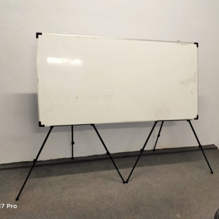 Stand Whiteboard Papan Tulis Tripod Standing Whiteboard