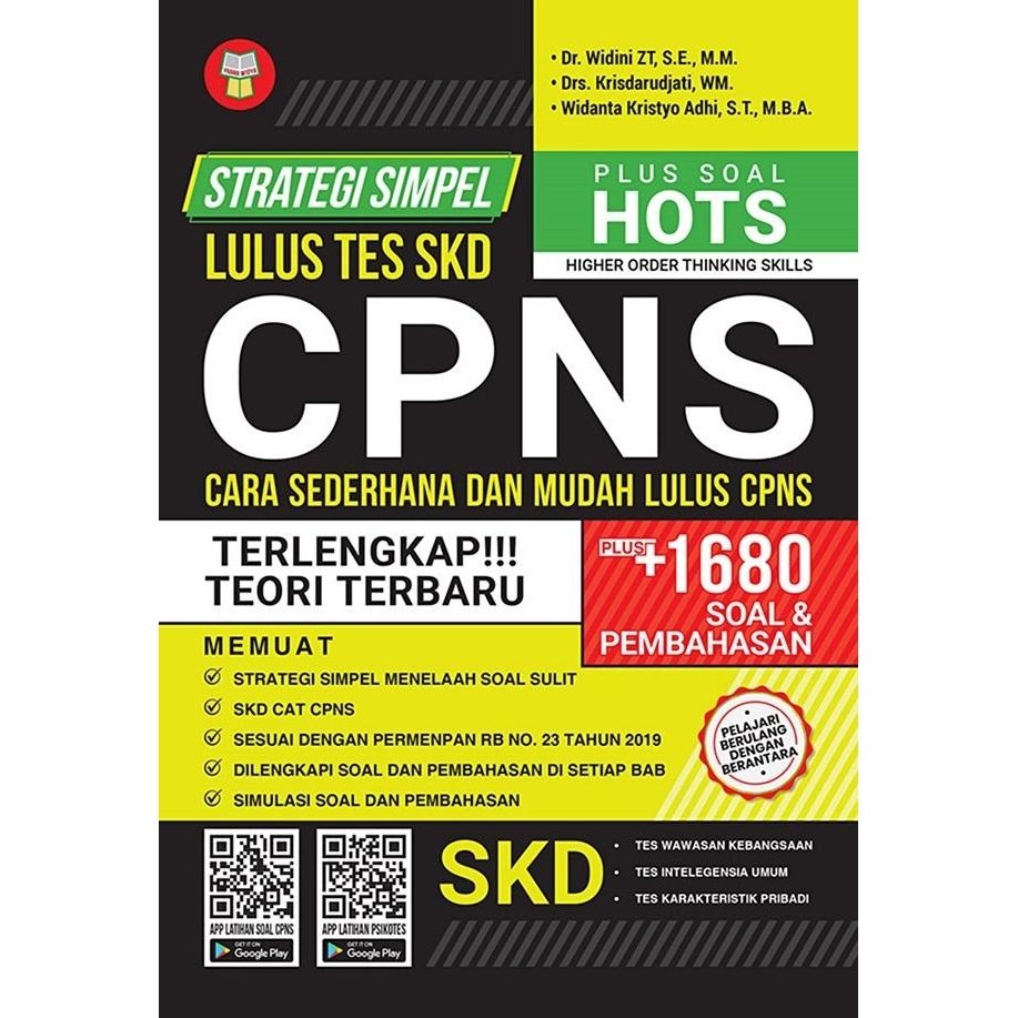 

STRATEGI SIMPEL LULUS TES SKD CPNS + 1680 SOAL&PEMBAHASAN