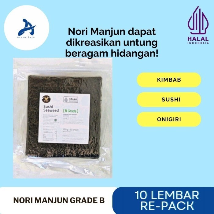 

TERUJI Sushi Nori Manjun (Repack) 10sheets