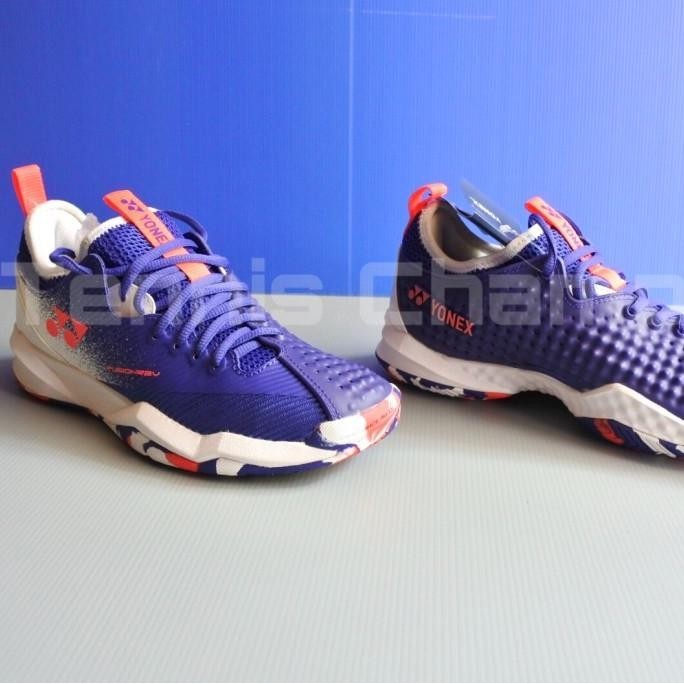 Sepatu Tenis Yonex FusionRev 4 White Royal blue/ Tennis Shoe Yonex Ori
