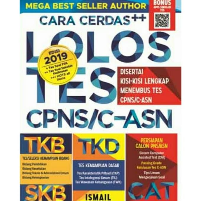 

Buku Cara Cerdas++ Lolos Tes CPNS/C-ASN, Disertai Kisi-kisi Lengkap