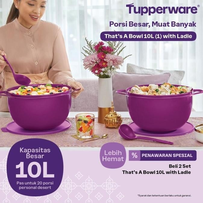 Tupperware That's bowl 10 ltr baskom besar