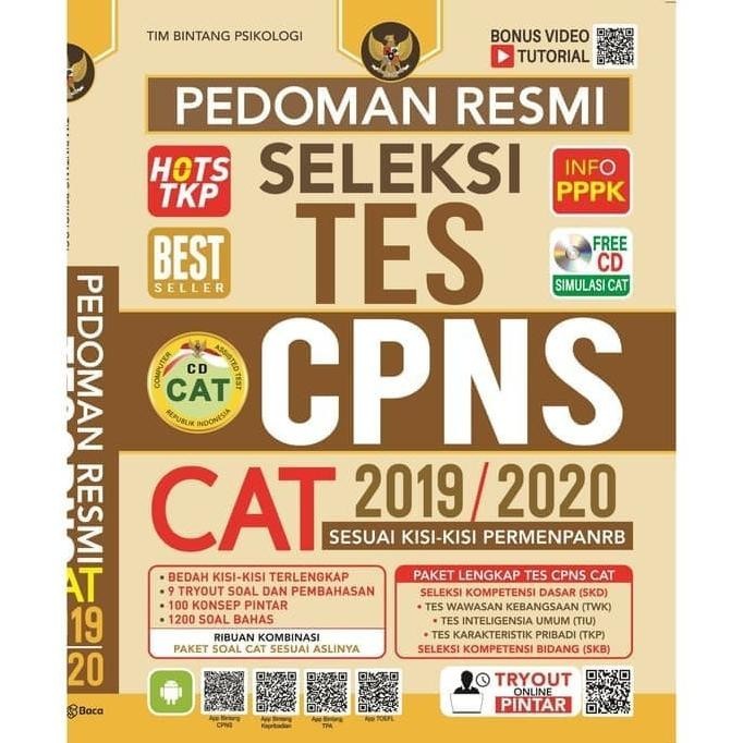 

Pedoman Resmi Seleksi Tes CPNS CAT 2019/2020 Free CD