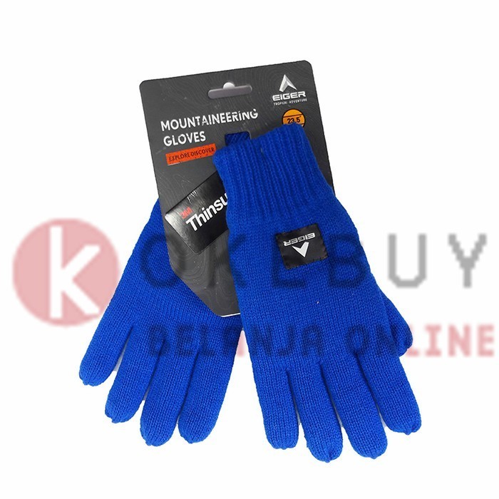 Free Ongkir Sarung Tangan Eiger G107 Blue Glove / Outdoor / Sepeda / Gunung - M Diskon