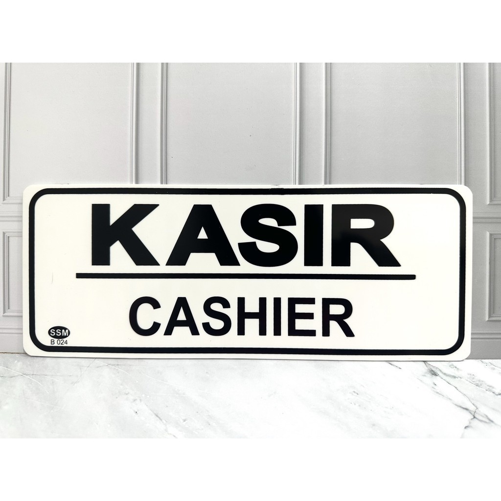 

Sign Label Akrilik BESAR KASIR CASHIER