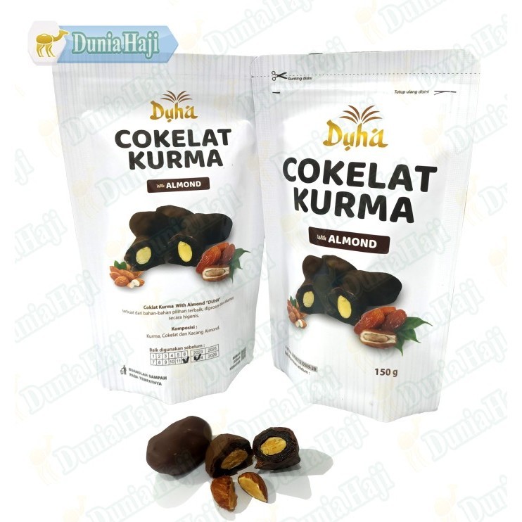 

COKELAT KURMA 150GR ISI ALMOND LAPIS COKLAT CHOCOLATE DATES WITH ALMON