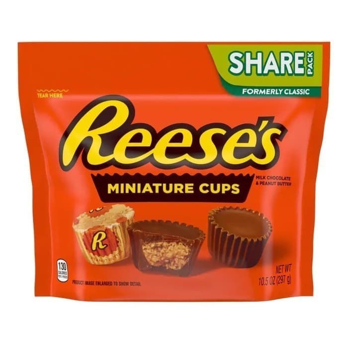 

Ready REESES Miniature Cups Milk Chocolate and Peanut Butter 297 Gram (USA)