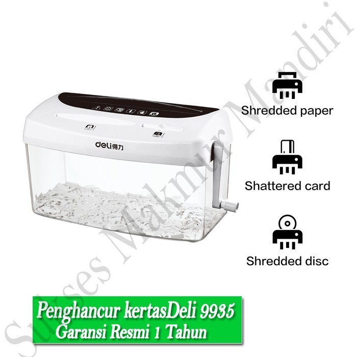 

Nice Modern Manual A4 Liter 4 Shredder Penghancur 9935 Uk Deli Lembar