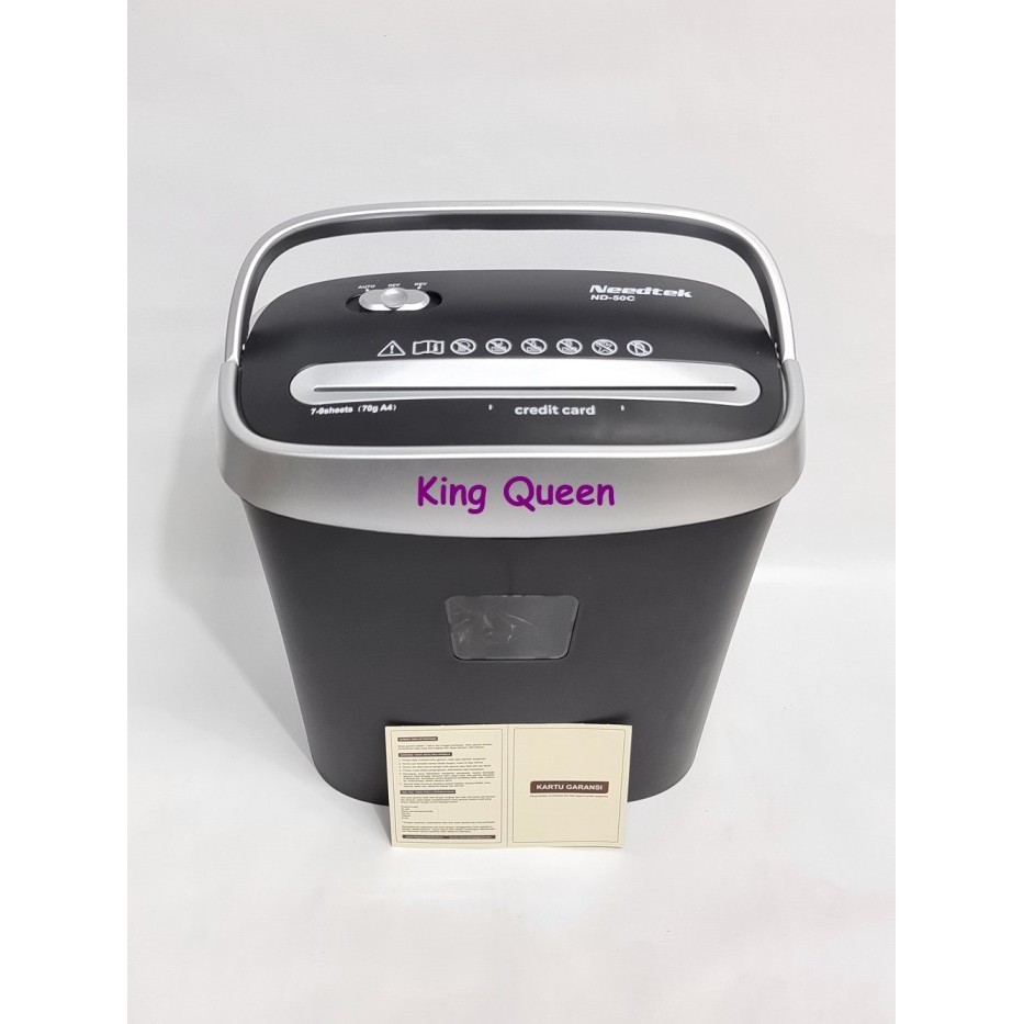 

Paper Shredder Cross Cut ND-50C Penghancur Kertas ND50C