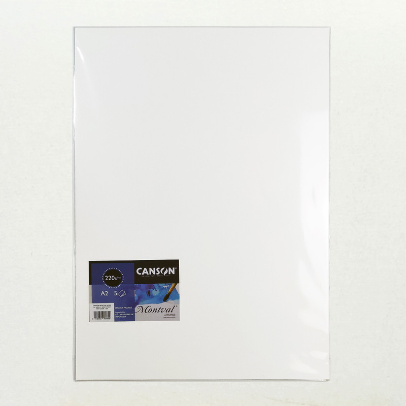 

Canson Montval Colour A2 Aquarelle Cold Pressed 220G, 5 Sheet/Pack