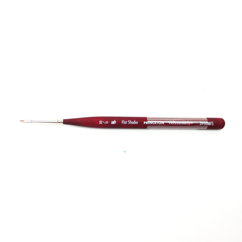 

Princeton Velvetouch Synthetic Short Handle Mini Flat Shader Sz 10/0