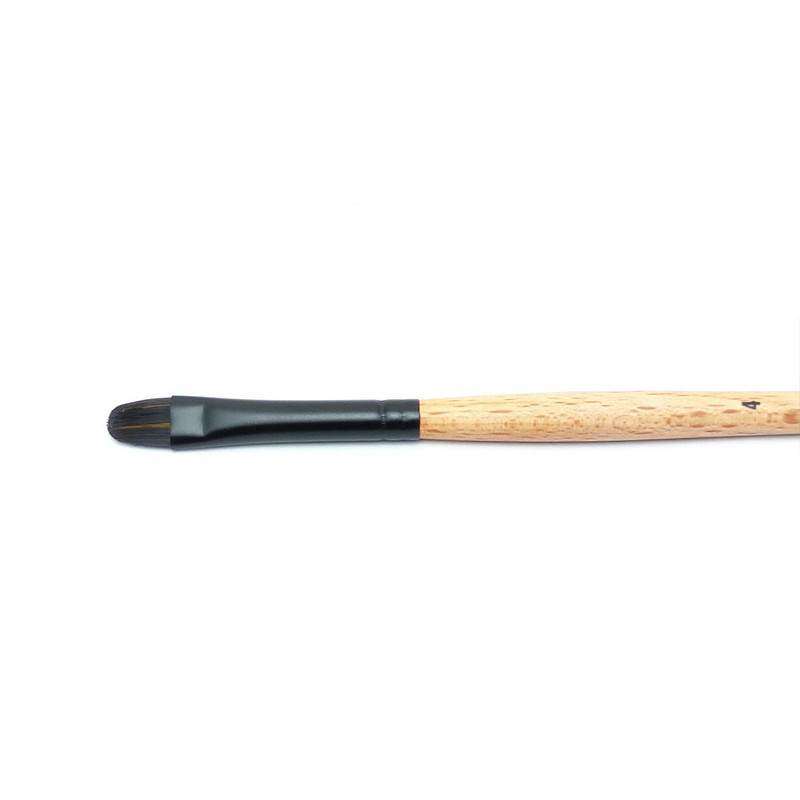 

Princeton Catalyst Synthetic Long Handle Short Filbert Sz 4