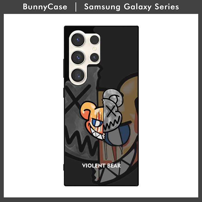 Case Casing Samsung Galaxy S24 S23 S22 S21 S20 Ultra Plus FE Violent Bear LZ0036