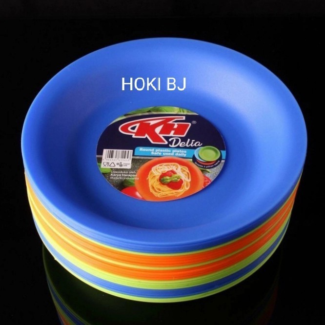 (12 Pcs) Piring Makan / Piring Makan Plastik