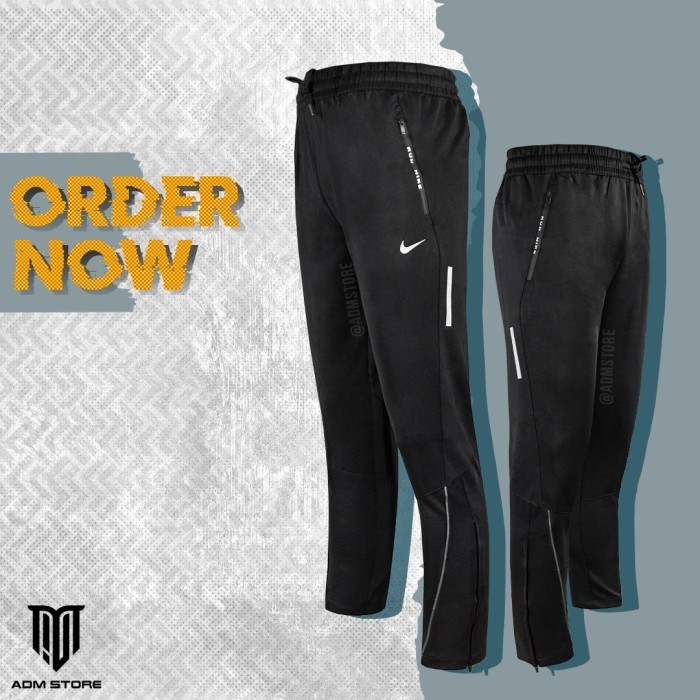 Celana Training Pria Zipper Import / Celana Panjang Olahraga Cowok