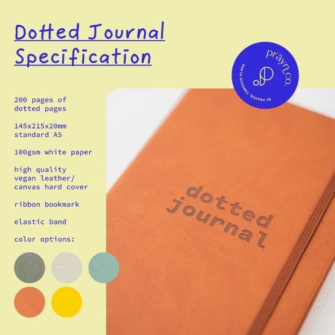 

Prayn.Co Dotted Journal / Agenda / Diary / Journaling Book