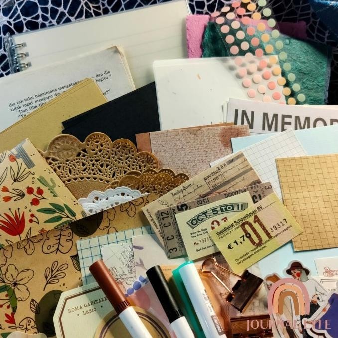 

Upgraded Journal Kit/Scrapbook Kit Lengkap (150++ Pcs Lengkap)