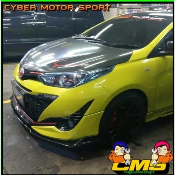 Lips bumper depan yaris TRD. lips bumper universal. front lips bumper