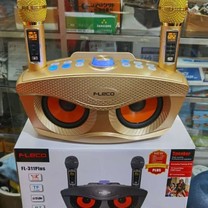 Speaker Bluetooth Fleco Fl-311Plus Free C Wireless Speaker Karaoke