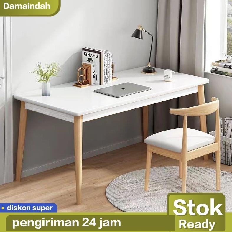Meja Belajar Minimalis Set Kursi / Meja Kerja / Meja Komputer Minimalis / Meja Laptop / Meja Kerja K