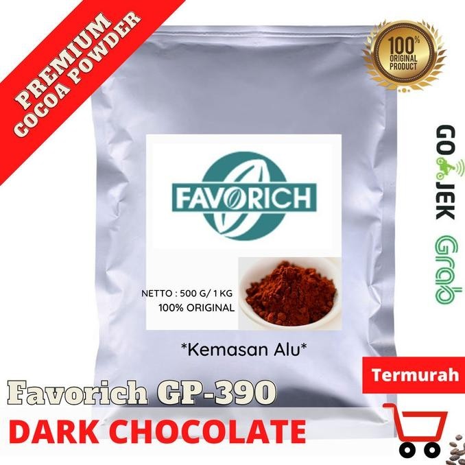 

Favorich GP390 Cocoa Powder - Coklat Bubuk Favorich Dark Chocolate