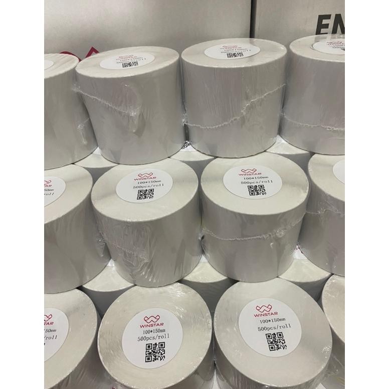 

gfd-6 Kertas Thermal Sticker/Label sticker thermal 100 x 150 MM Barcode UK A6 Murah Viral