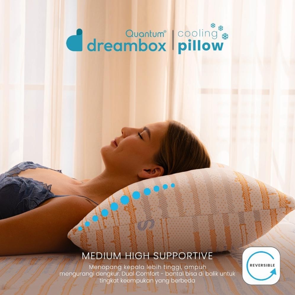 Quantum Dreambox Cooling Pillow / Bantal Dingin / Dual Comfort