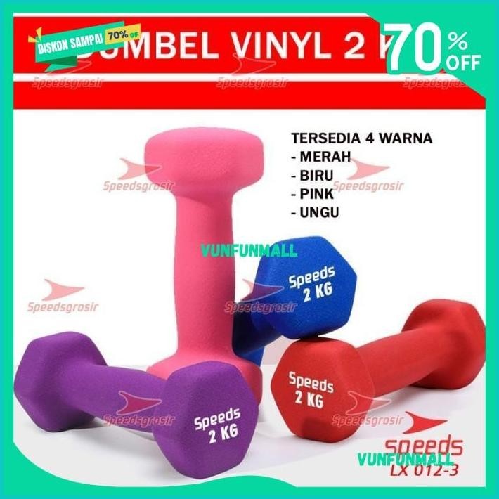 DUMBLE 2 KG BARBEL LATIHAN MERK SPEEDS BEST SELLER 