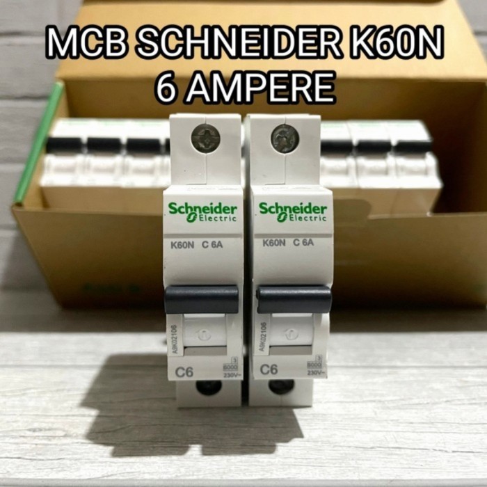 MCB LISTRIK SCHNEIDER HITAM 40 32 20 16 10 6 AMPERE SNI ORIGINAL ASLI