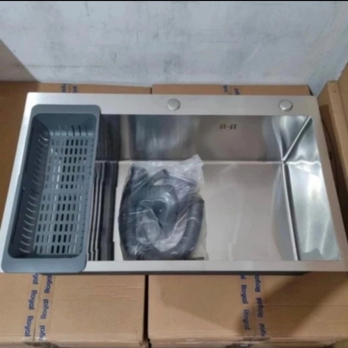 Baru Kichen Sink 8050 Stainless 1 Lubang Jumbo/Bak Cuci Piring 1 Lubang8050 Free Ongkir