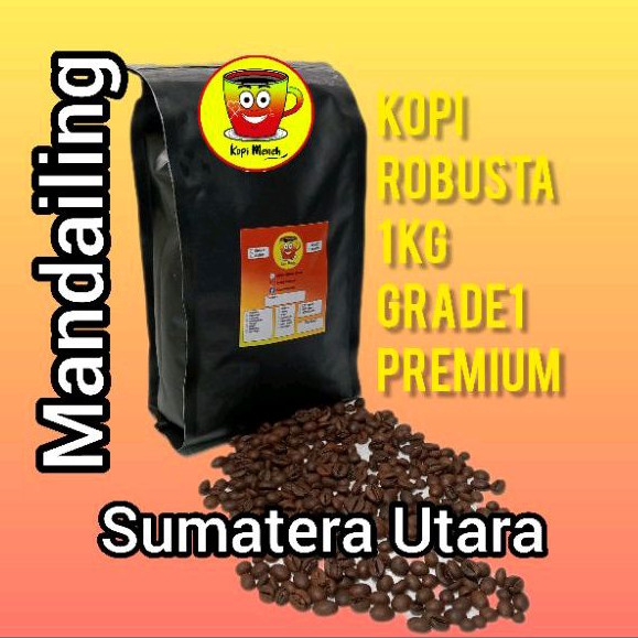 

Kopi Robusta Mandailing Biji, Bubuk 1Kg Roasted Bean Termurah Terlaris Terenak