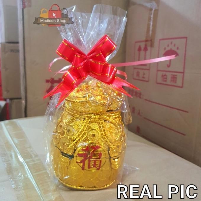 

OLH - Tempat Permen Yenpao Emas Murah Candy Jar Yenpau Gold Kado Imlek Murah TERLARIS