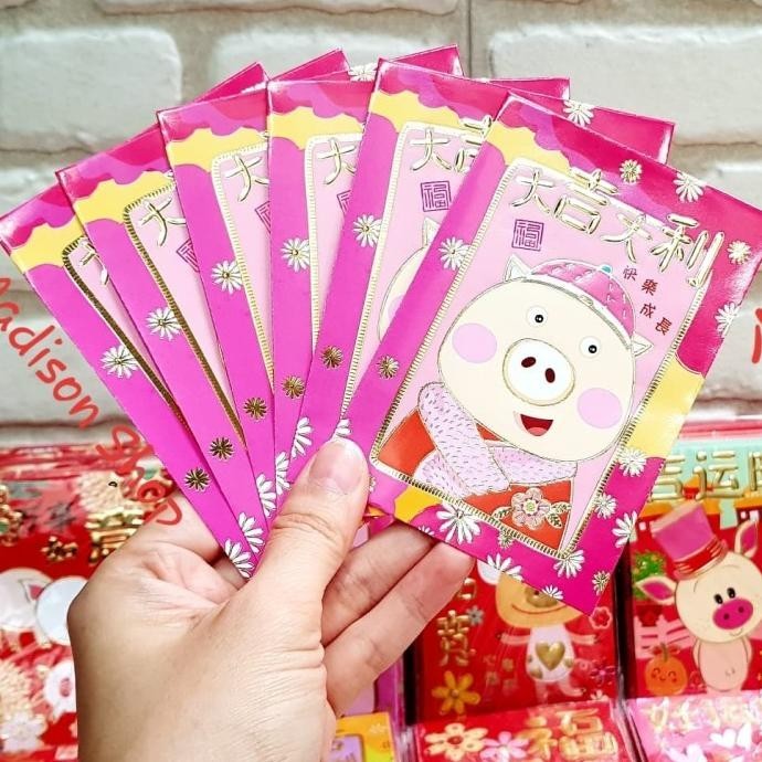 

OLH - Angpao Babi Pendek Mix Model Ampao Lusinan Murah Ampao Merah 2019 Pig TERLARIS